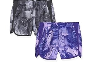 C9 Champion Girls Shorts - 2 Pack Athletic Woven Running Shorts for Kids