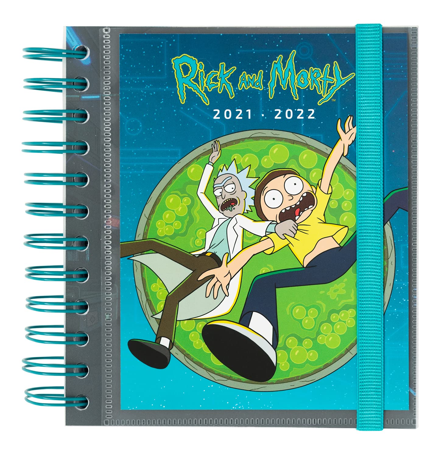 Grupo Erik: Official Rick & Morty Academic Diary 2021-2022 Day to Page - 11 Months Mid Year Diary August 2021 - June 2022