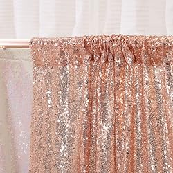 SquarePie Sequin Backdrop 8FT x 8FT Rose Gold
