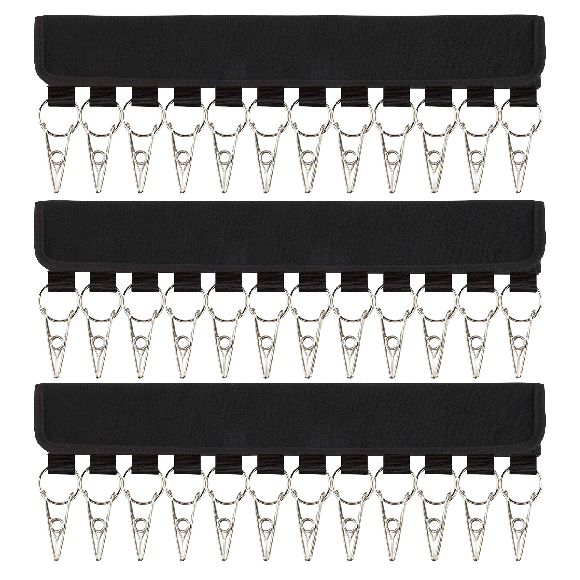 B.SHINE Hat Rack Cap Organizer - 12 Clips Hanging Baseball Caps Holder with Dust Cover, up to 36 Hats
