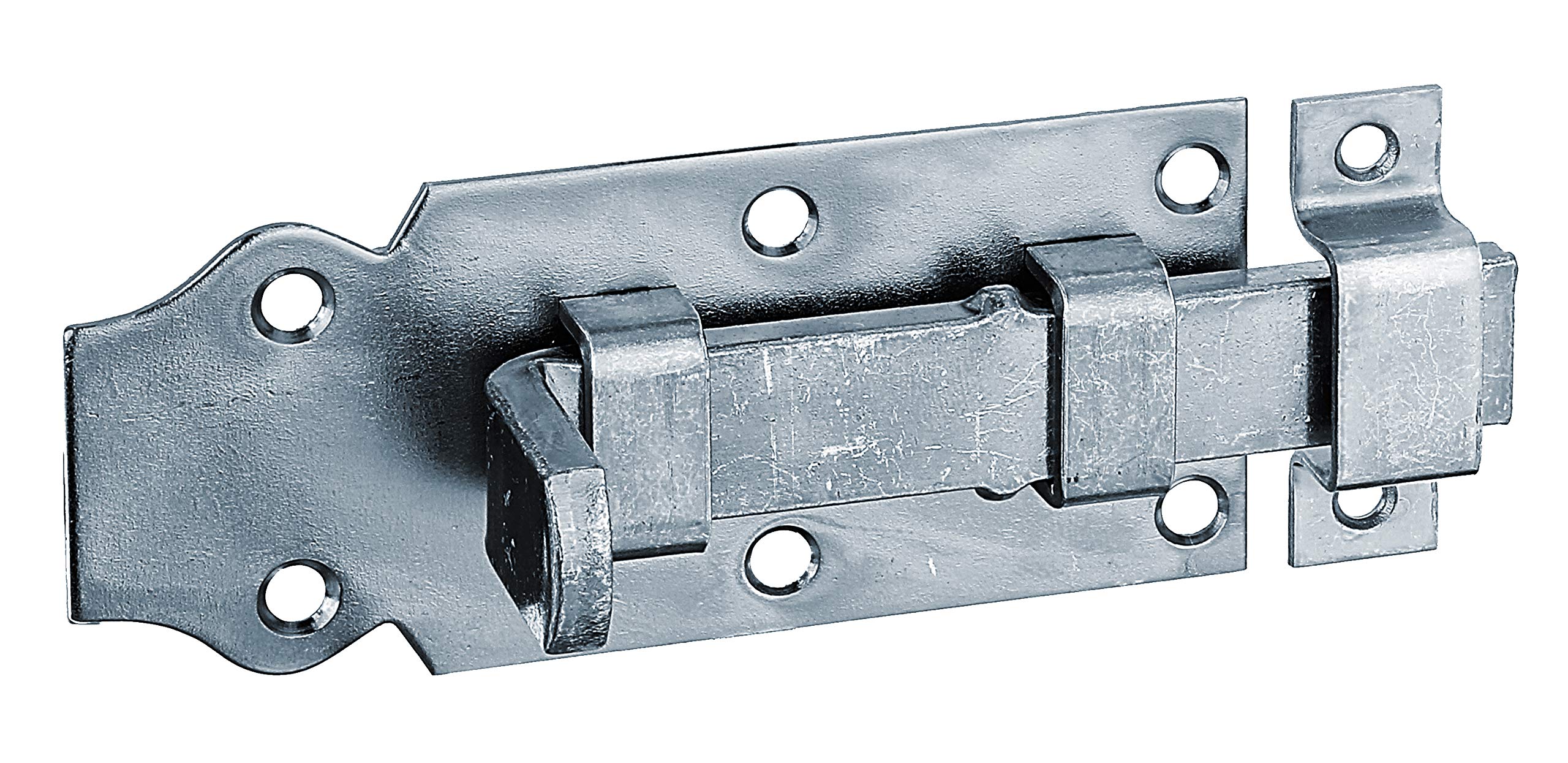 Door Hinge with Flat Handle Straight with Fixed Loop Yellow-Galvanised