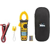 IDEAL INDUSTRIES Volt Meter 61-737 Digital AC Clamp Meter, 400 Amp 600-Volt | Tester electric, continuity tester, TRMS, NCV, capacitance, temperature, backlit display, frequency, resistance, probe holder