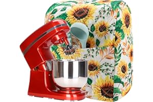TUYUU Kitchen Aid Mixer Cover Compatible with 6-8 Quarts Kitchen Aid/Hamilton Stand Mixer/Tilt Head & Bowl Lift Model,Flower Print Mixer Cover Pioneer Woman Kitchen Accessories,Kitchen Aid Mixer Accessories