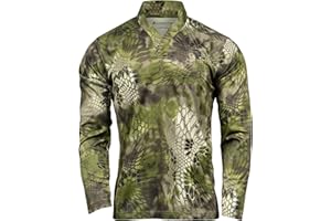 Kryptek Dallol LS Rugby Shirt for Men - Advanced Cool Touch Tech, Moisture Wicking, Quick Dry, UPF Protection