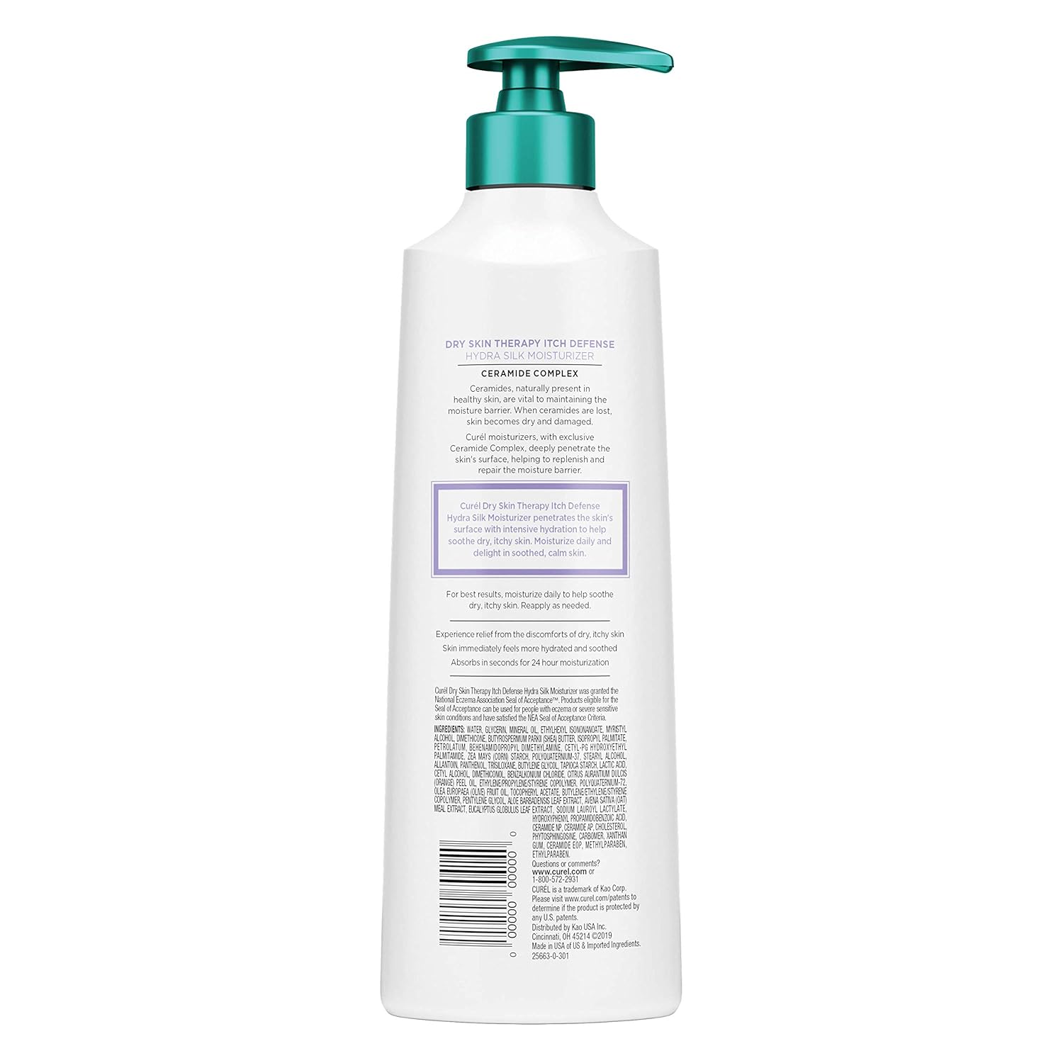 Amazon Com Curel Skincare Dry Skin Therapy Hydra Silk Itch Defense Body Lotion No Added Fragrance 12 Ounce Beauty