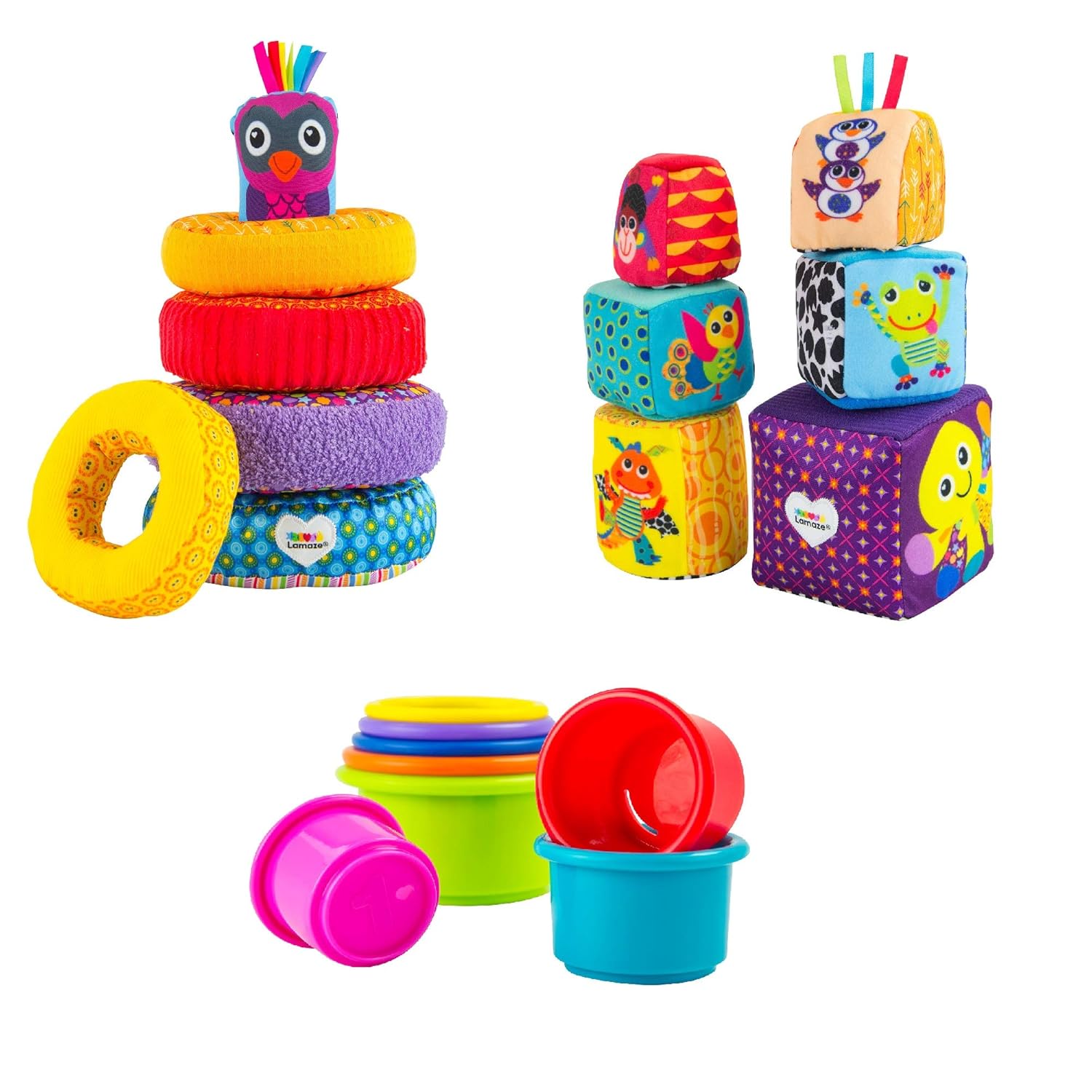 lamaze rainbow rings