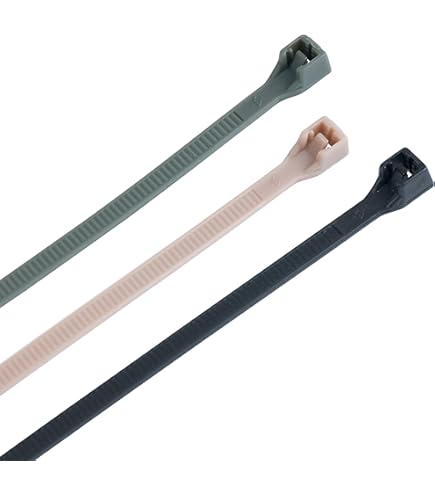 Pro Tie Kabelbinder 20,3 Cm (100 Stück) – Selbstsichernd, 22,7 Kg Zugfestigkeit, Olivgrün Für Innen & Außen