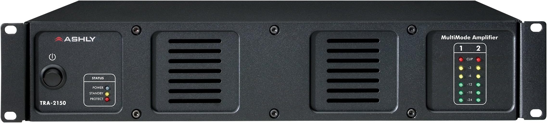 Ashly TRA-2150 Amplifier Two Channel 80 Watt Channel at 8 Ohms 70V 100V Class D Output Circuitry by Ashly