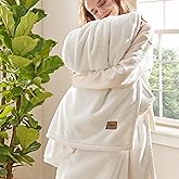 Bedsure Thick Heavy Warm Blankets for Winter, Soft Fleece Twin Blanket for Bed, GentleSoft Cozy Fluffy Thick Winter Christmas Cream Throws, Anti-Static 500Gsm Design, Twin XL, Cream, 66x90 Inch