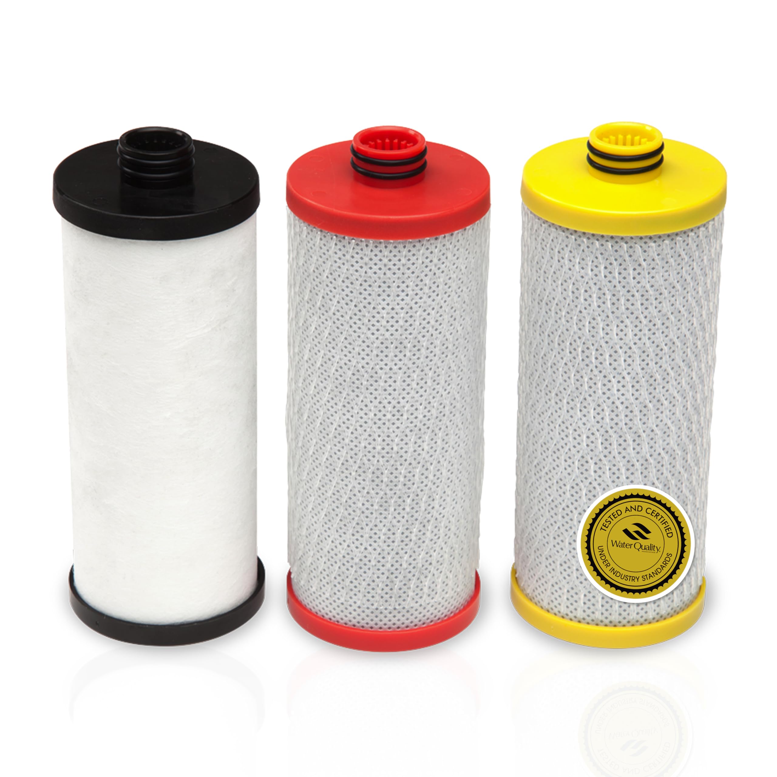 Photo 1 of Aquasana Replacement Filter Cartridges | Fit Claryum 3-Stage Under Sink Water Filter | WQA Certified to Reduce Up to 99.99% of PFAS, Microplastics, Lead & Chlorine | AQ-5300R | AQ-C3-R