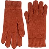 BSB Unisex Winter Toasty Warm Solid Glitter Fleece Lined Knit Mitten Gloves
