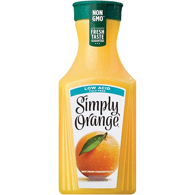 Simply Orange Juice, 52 fl oz, 100 Juice, Low Acid, Not from Concentrate Grocery