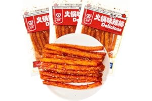 SXETBEAN Latiao Spicy Strips, 3 Packs Chinese Spicy Strip Snacks, Classic La Tiao Snack, 102g/3.59oz per Pack, ���� (3 Packs)