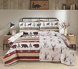 Quilt Set King Size Rustic Bedspread Coverlet King
