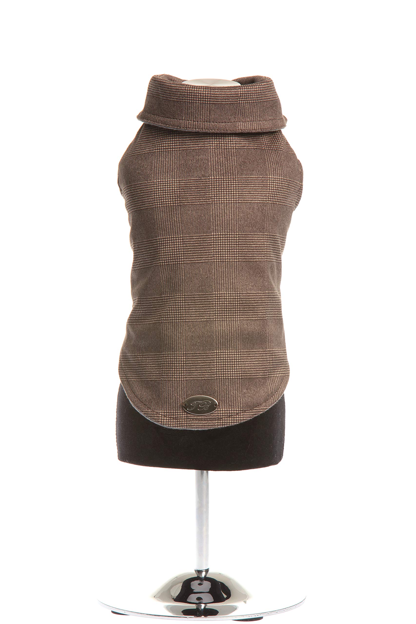 Trilly All Brilli Coat with Prince of Wales Design, Brown - 1 Product