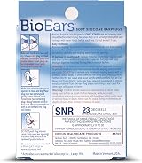 BioEars Soft Silicone Earplugs with ACTIValoe 6 Pairs Carrying Case NR 22dB view 5