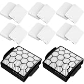 NV250 Filter Replacement for Shark Vacuum, 6 Foam + 6 Felt + 2 Post | Compatible with Shark ZU51 ZU102 ZU100 NV150 NV250 NV251 NV255 ZU55 ZU60 ZU62 and more. Replaces Part #1238FT60 1239FT60