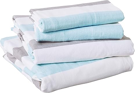 Amazon Com Pointehaven Flannel Deep Pocket Set With Oversized Flat Sheet Queen Savannah Home Kitchen