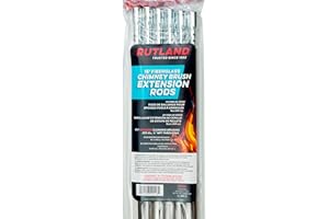 RUTLAND PRODUCTS Rutland KRK-18 Fiberglass Chimney Brush Rod Kit