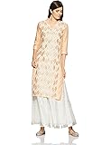 W for Woman Women's Synthetic Straight Kurta