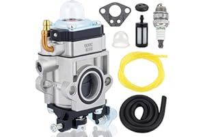 HIPA 300486 43cc Carburetor for Earthquake Auger MC43 E43 E43CE MC43CE MC43E MD43 Tiller Cultivator WE43 WE43E Powermate Edger PEA438 PCV43 Southland SCV43 SEA43 SEA438 Eskimo Mako M43 51.7cc Engine