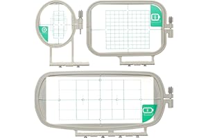 New brothread Embroidery Machine Hoop 3 in 1 Set(SA431+SA432+SA434) Compatible with Brother SE700 PE545 SE600 LB5500 PE535 550D SE630 LB5000 SE625 SE425 SE400 PE540D PE525 PE500 BabyLock Sofia2 Verve