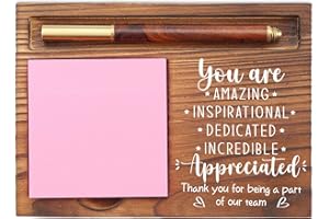 EFFJNSG Team Appreciation Gifts for Employees, You Are Incredibly Appreciated Gifts Desk Self-Stick Note Pad Holders, Thank You Gift for Staff Friends Team Healthcare Worker Coworker Sticky Notes Holder EDP12