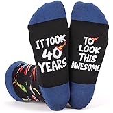 AGIFTMIND Mens Funny Novelty Socks, 40th 50th 60th Birthday Gifts for Him Grandpa Husband, Dad Gifts from Daughter