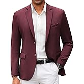 COOFANDY Mens Casual Blazer Slim Fit Suit Jacket Lightweight Knit Sport Coat Two Button Blazer Jacket
