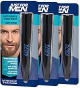 Just For Men 1-Day Beard & Brow Color Light Brown Pack of 3