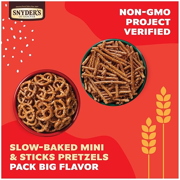 SNYDER’S OF HANOVER VARIETY PACK PRETZELS, 20 COUNT 0.92 OZ