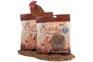 Chubby Dried Mealworms | 4.54 kg | High Protein Non GMO Insect Treat for Wild Birds, Chickens & Backyard Feeders