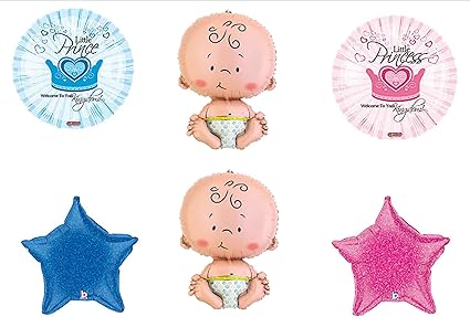 prince and princess baby shower decorations