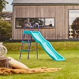 Plum Haumea 6ft Purple Wave Slide Steel Frame Plastic Steps Kids Playground view 5