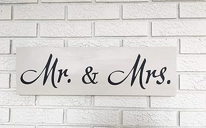 Amazon Com Mr Mrs Sign 5th Farmhouse Style Country Wedding
