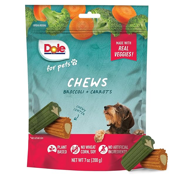 DOLE FOR PETS DOG CHEWS, ASSORTED BROCCOLI +...