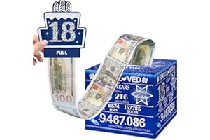 TOYEISHI 18 Happy Birthday Money Box for Cash Gift, 18th Birthday Decorations for Boys and Girls, Gifts for 18 Year Old Boy, Boy Birthday Gift Ideas, Cool Things for Teen -Blue with 100PCS Bags