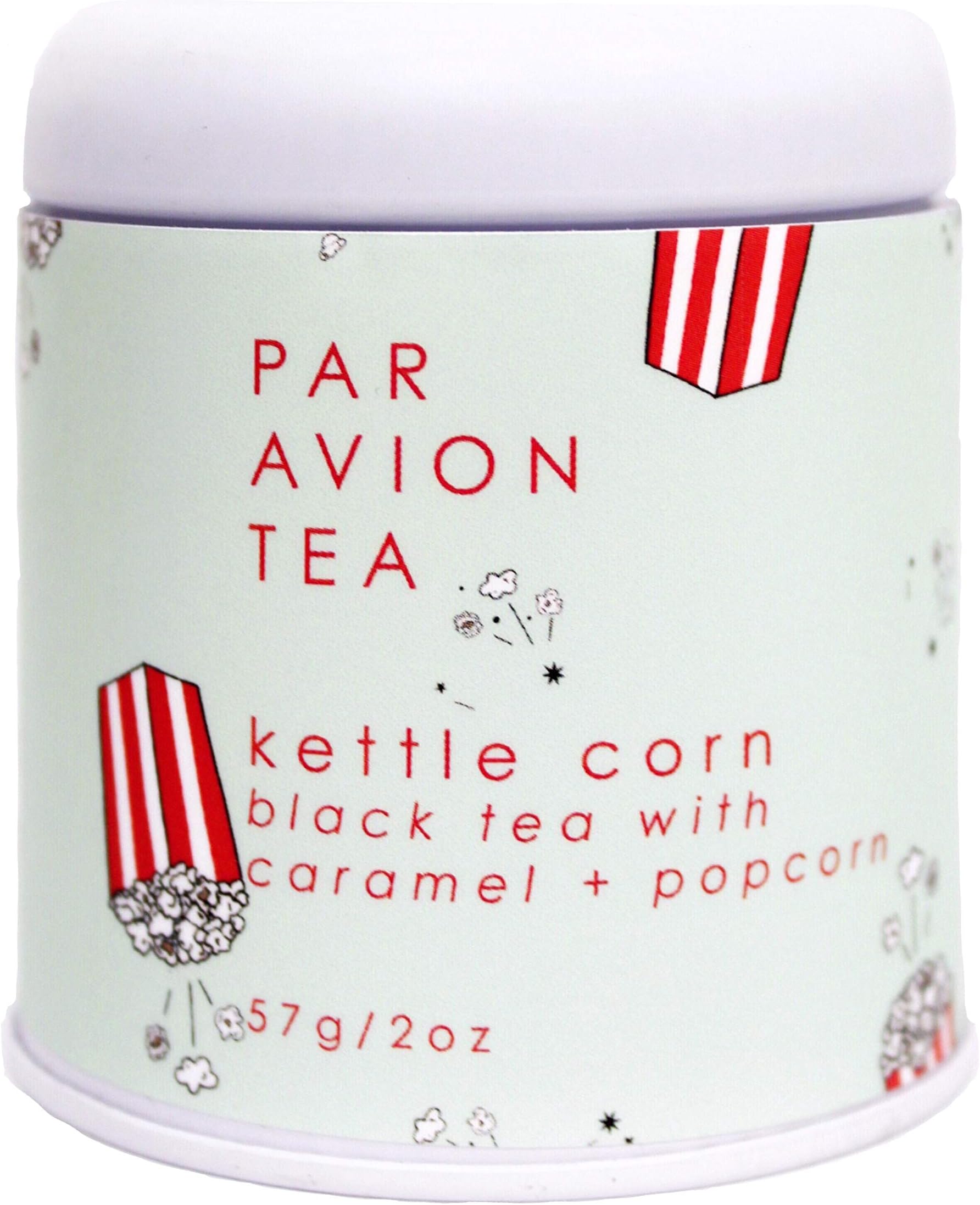 Par Avion Tea, Kettle Corn - Black Tea with Caramel + Popcorn - 2 oz