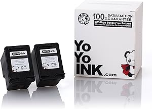YoYoInk Remanufactured Ink Cartridge Replacement for HP 61 61XL High Yield (2 Black)