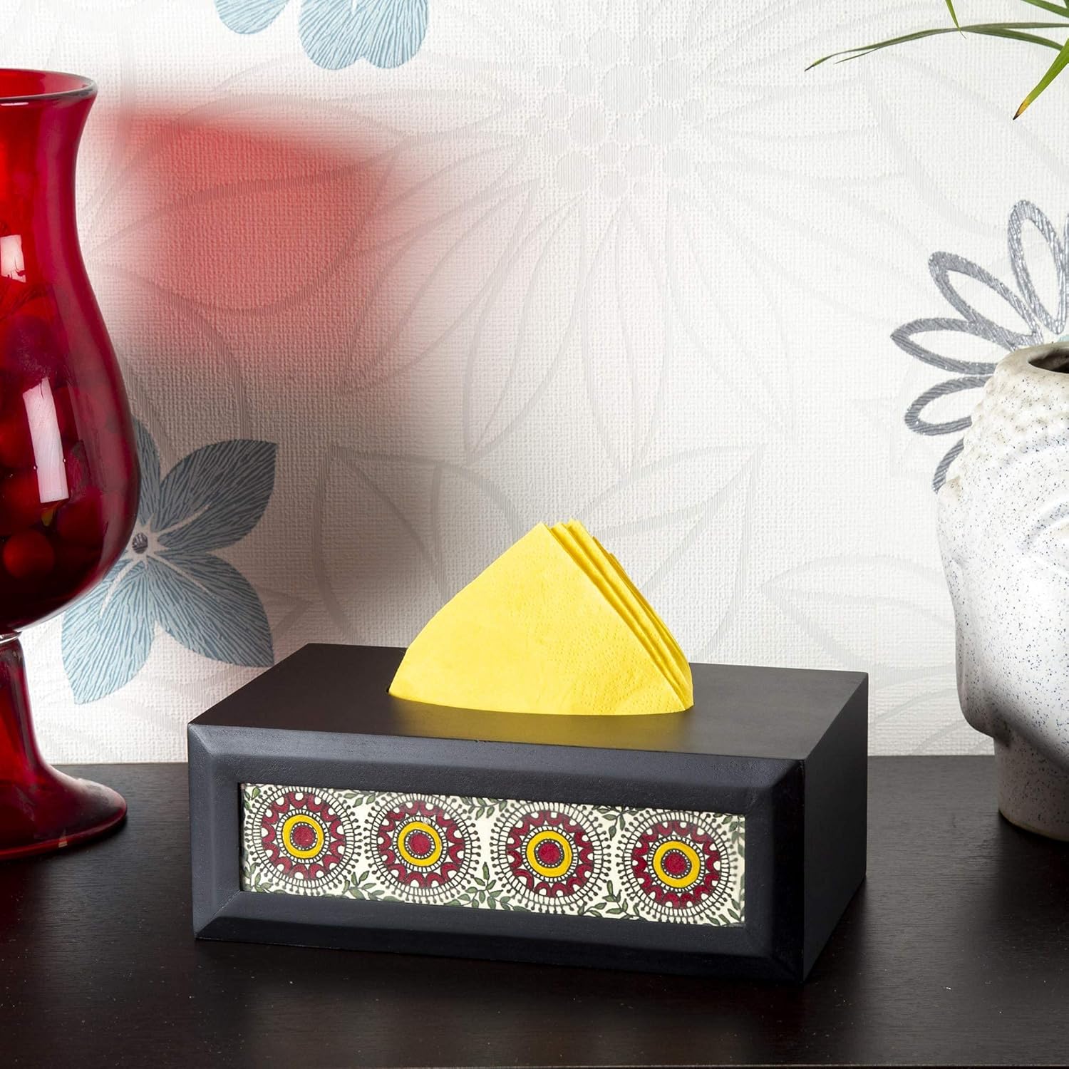 Buy Raga Creations Mandala Tissue Box Holder Wooden Napkin Tissue