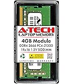 A-Tech 4GB DDR4 2666MHz PC4-21300 (PC4-2666V) CL19 SODIMM 1.2V 260