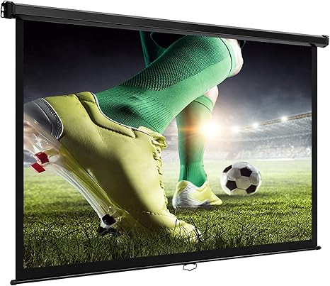 Vonhaus 90 Inch Projector Screen For Wall Or Ceiling Mounting W