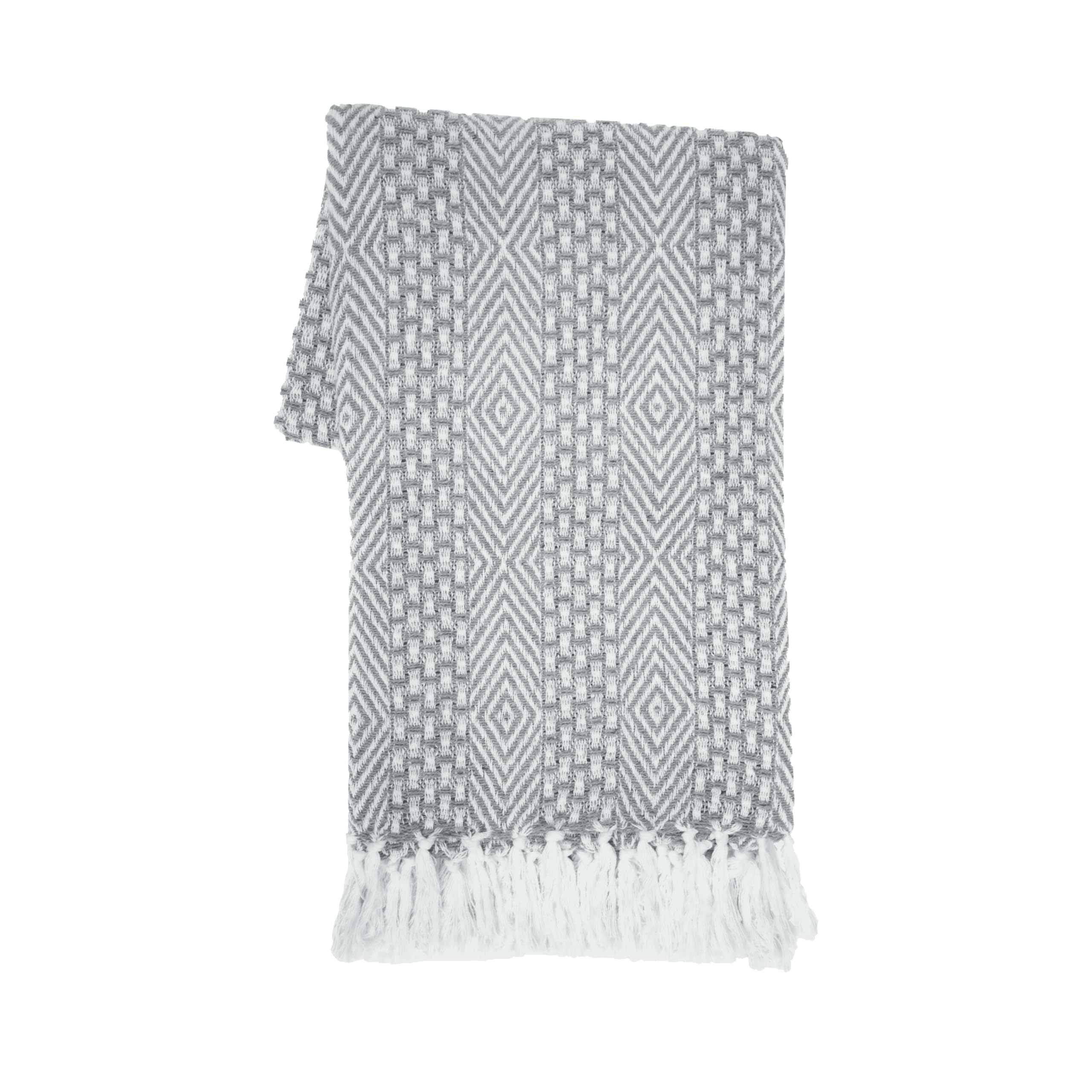 RAJRANG Throw Blanket for Sofa Bed and Couch Soft Cotton Reversible Farmhouse Throws for Settee Arm Chair Cover Decor Wild dove Grey 127 x 152 cm