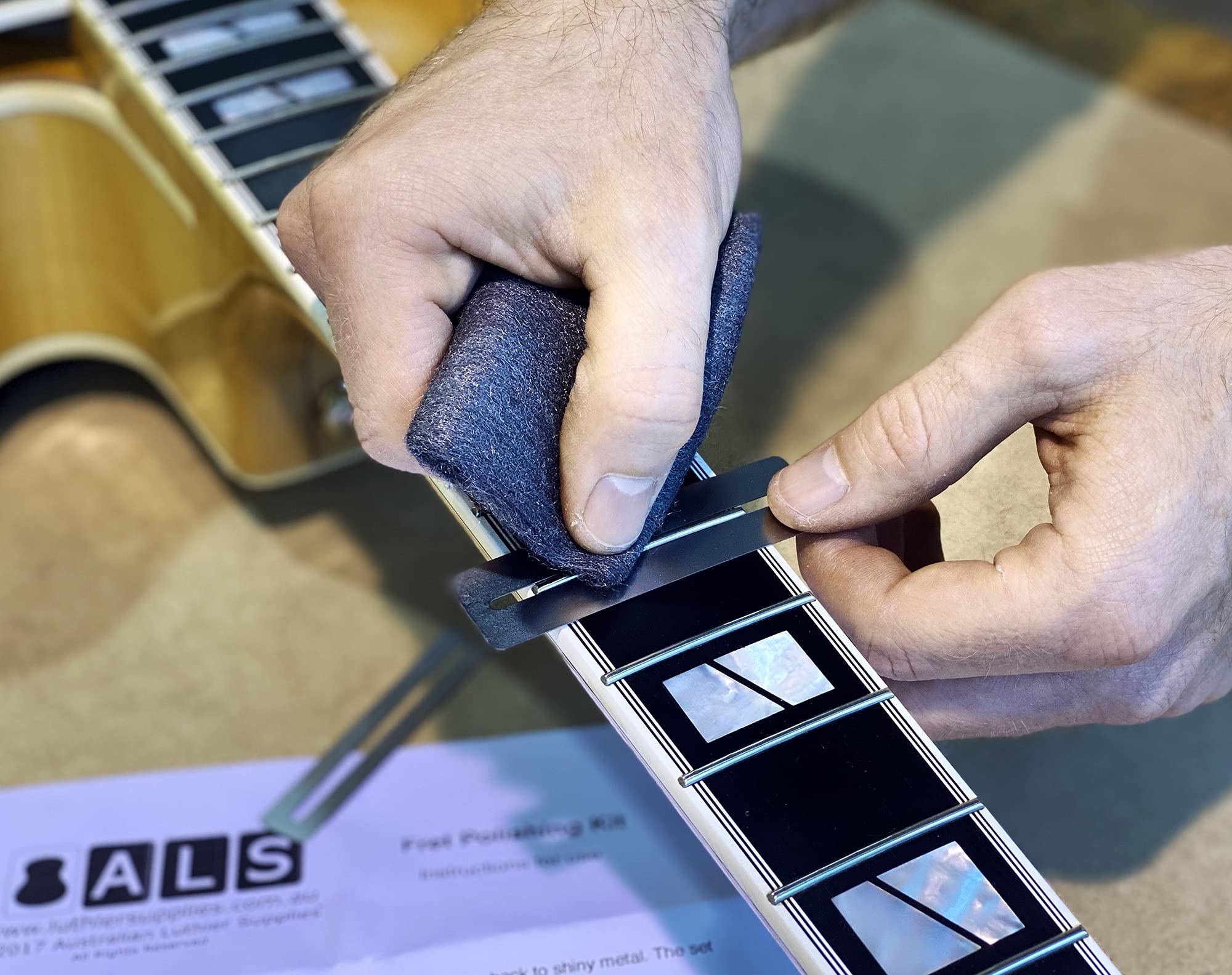 ALS Fret Polishing Kit For Guitar - Includes Instructions