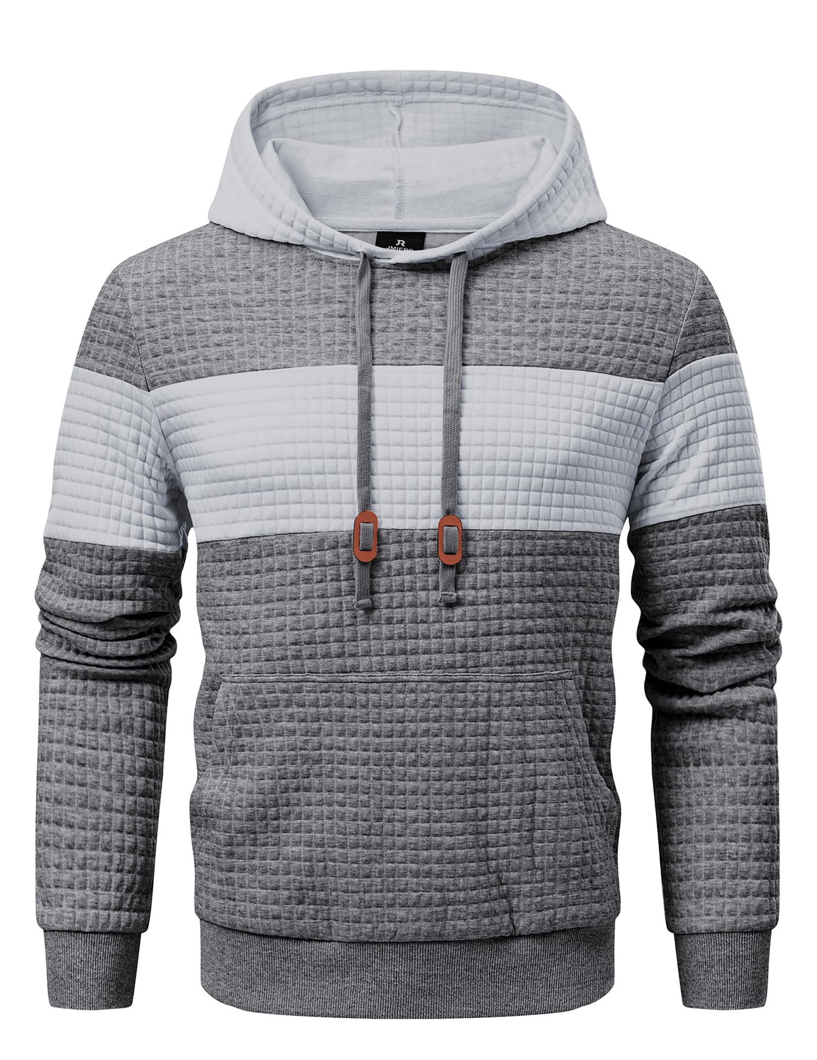 Plaid Drawstring Long Sleeve Sweatshirt