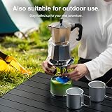 VonShef Stovetop Coffee Maker 6 Cup Aluminium Italian Espresso Pot 300ml view 7