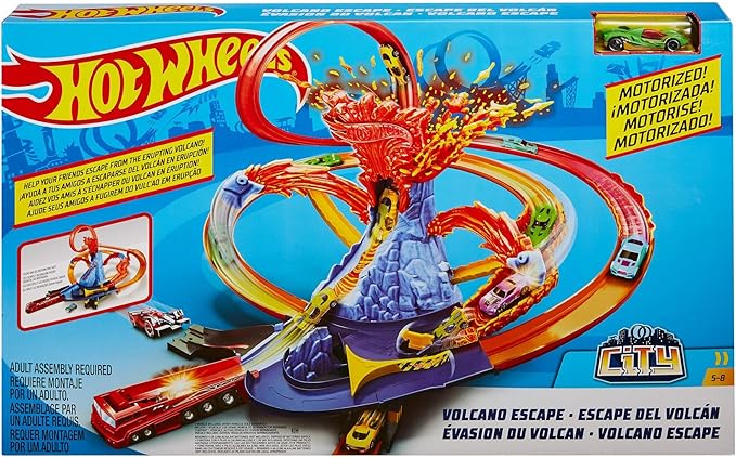 hot wheels volcano escape playset