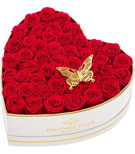 Amazon.com: Flomoon Preserved Roses 47-Piece Real Forever Flowers