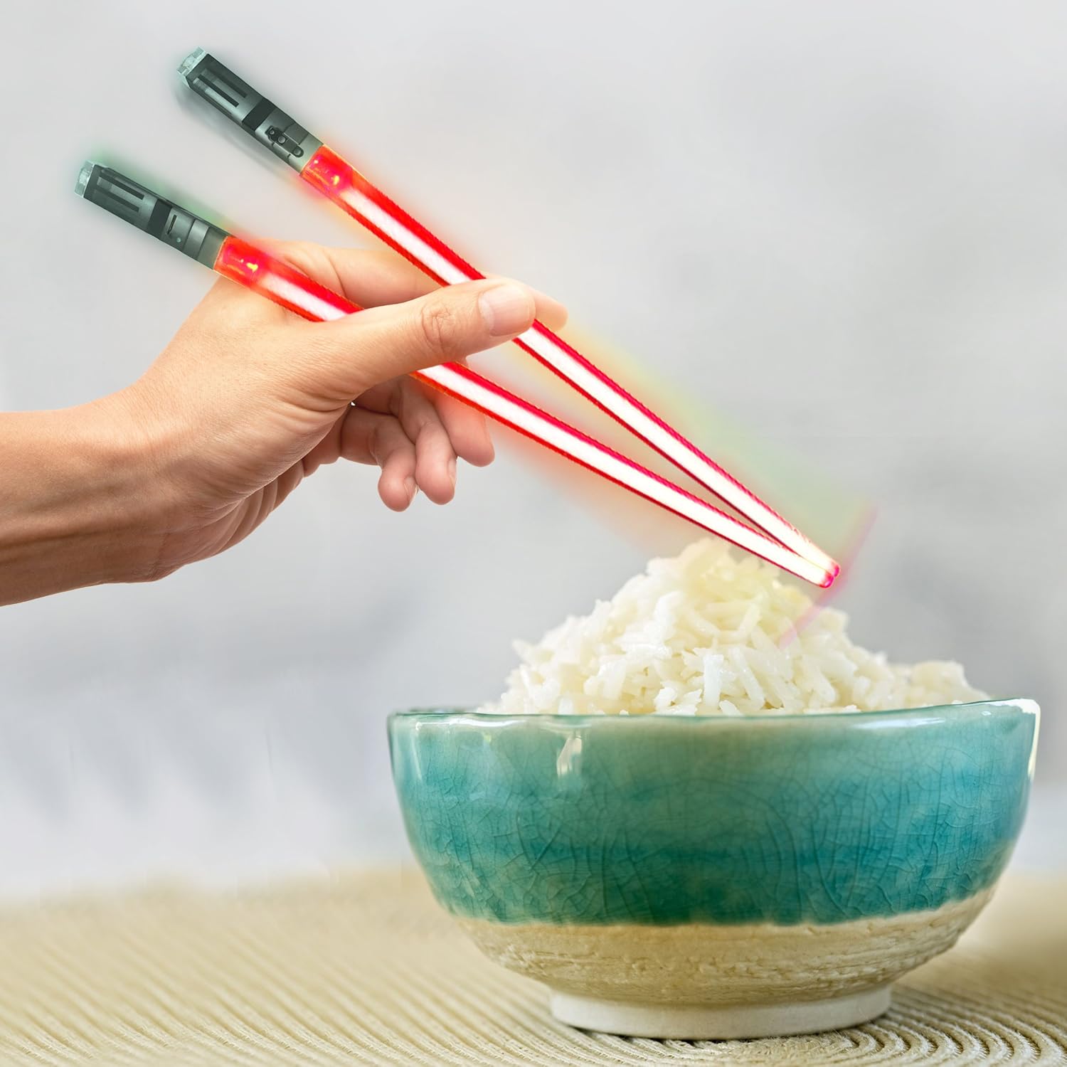 ChopSabers Lightsaber Led Light Up Chopsticks (1 Pair, Red) - Image 4