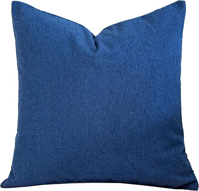 blue fuzzy pillow